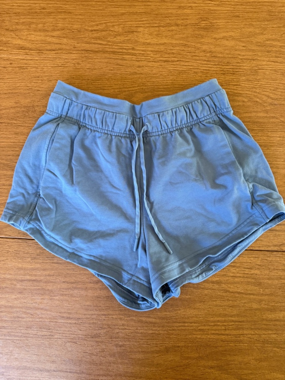 lululemon athletica Light Blue Elastic Waist Athletic Shorts